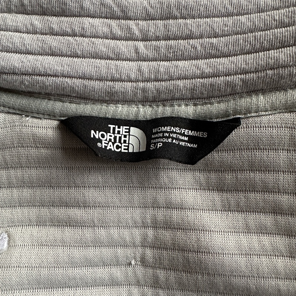 The North Face Indi Fleece Hooded Jacket Light Gray Small - Picture 8 of 10